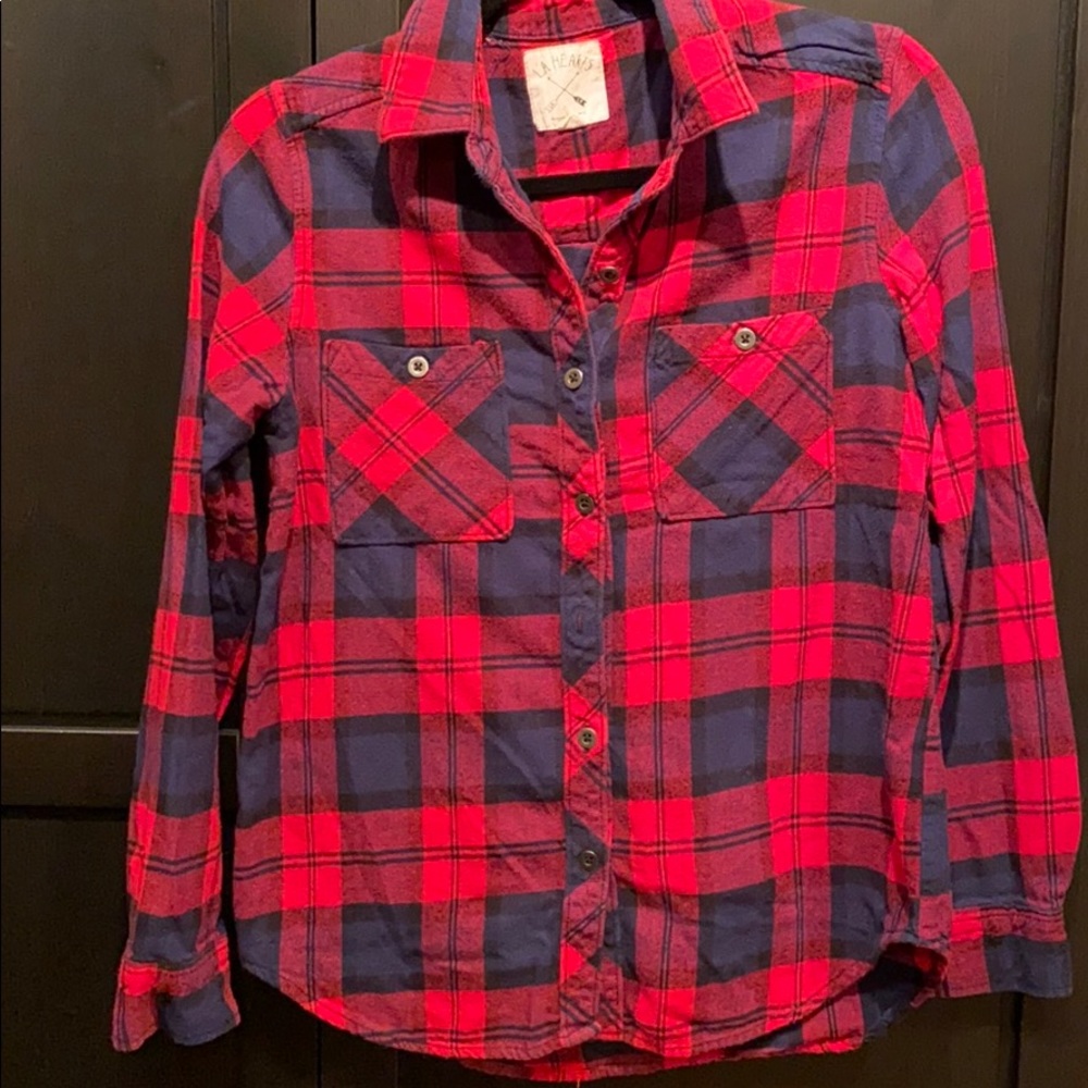 L. A. HEARTS flannel shirt size S.